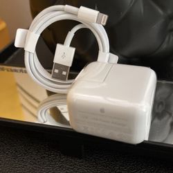 12W Genuine OEM Apple iPhone Charger & USB Lightning Cable