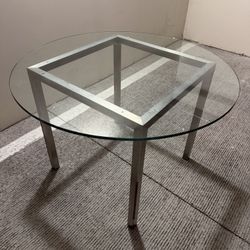Room & Board Glass Parsons Dining Table