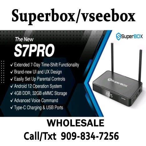 S7 PRO supreme  new Model  Wholesale reseller  S7  super box Superbox VSEEBOX