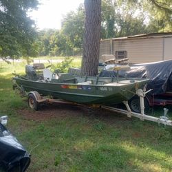 16 Foot Lowe Lake Jon With 30hp Nissan