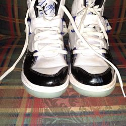 Men's Nike Air Jordan Flight 45 High Concord Black White Shoes DC2571-100 Sz 10