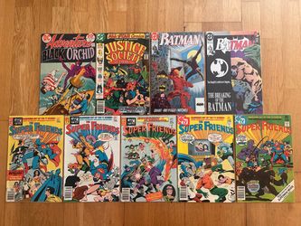 Bronze Copper DC Comic Book 9 Issue Lot Batman Super Friends and More