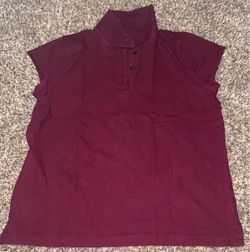 Girls Maroon Uniform Polo Shirt