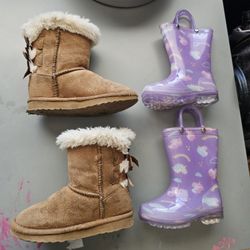 Boots Size 8T And Size 5T