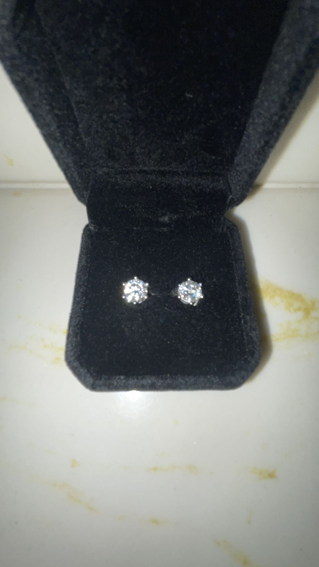 Diamond Stud Earrings Magnetic Lab Grown