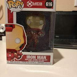 Iron Man Funko Pop #616 – Marvel WEB (Worldwide Engineering Brigade) – Bobble-Head – Spider-Man Campus 