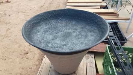 Round Metal Fire Pit Bowl - $20