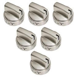 6 Pack WB03X24818 Stove Knob,Gas Stove Knobs Replacement For GE Stove Knob,Compatible With PS11729081 AP  EAP11729081,Reinforced D-Shape