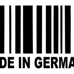 Made In Germany Barcode Vinyl Sticker Decal