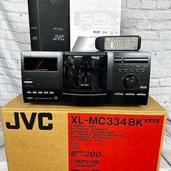 JVC XL-MC334BK 200 Disc CD Change Player Carousel Style rare works WITH BOX