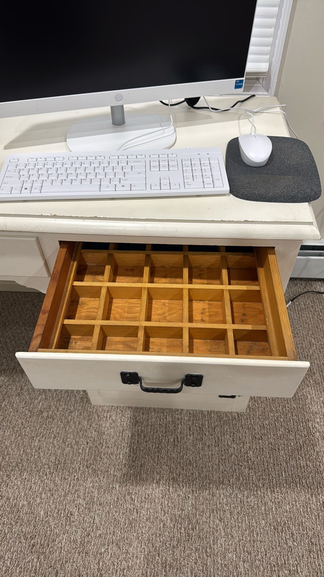 Off White Computer Desk