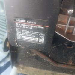 RIDGID TABLE SAW 10IN 
