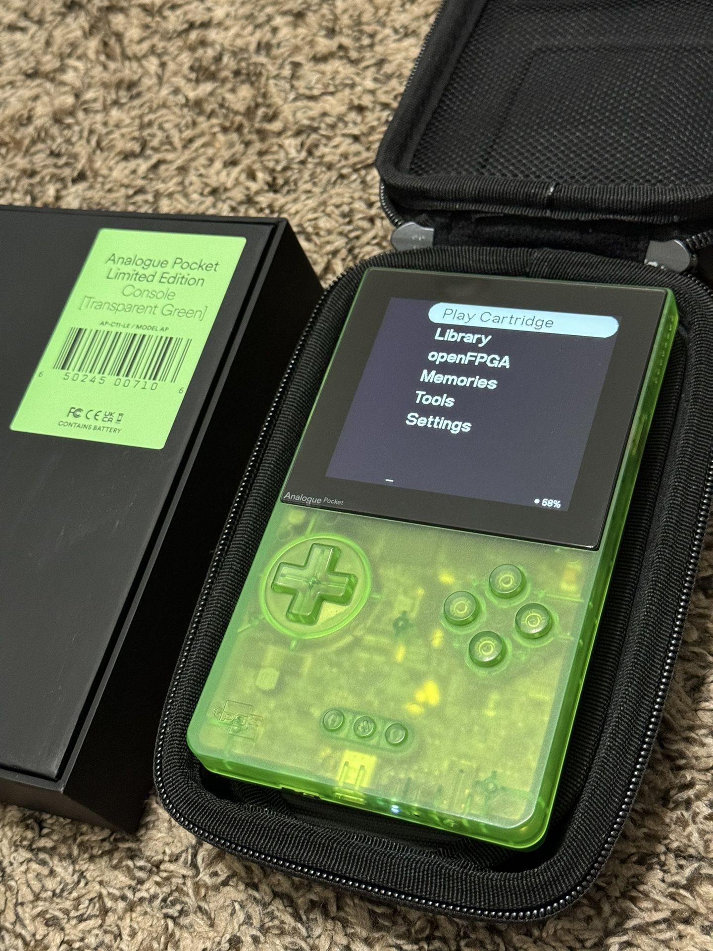 Analogue Pocket Transparent Green Edition for Sale in Phoenix, AZ