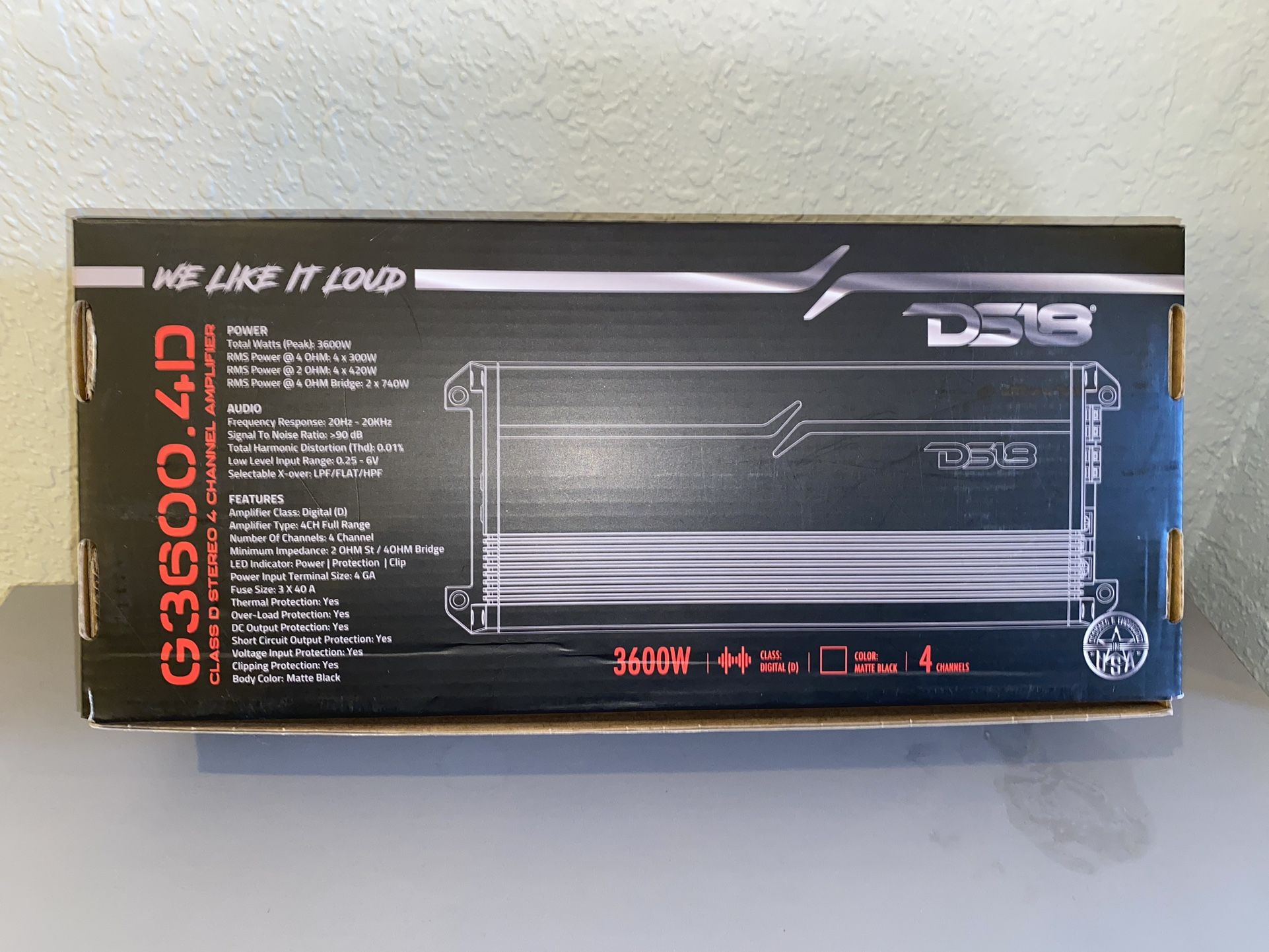 Ds18 4 Channel Voice Amp 3600wt Electronics & Media