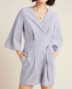 Anthropologie Cotton Seersucker Short Romper