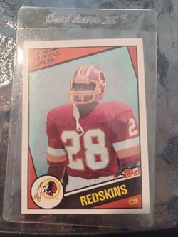 Darrell Green redskins 1984 topps card #380