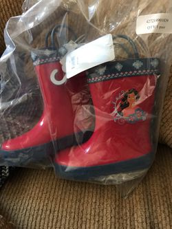 Disney. Elena of Avalor toddler size 9 rain boots