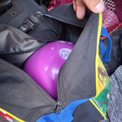 RARE 70s MG Mikasa Bowling Ball  11lbs W/ Bag