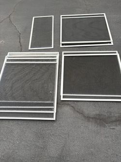 Window Screens – Various Sizes – 9 Screens