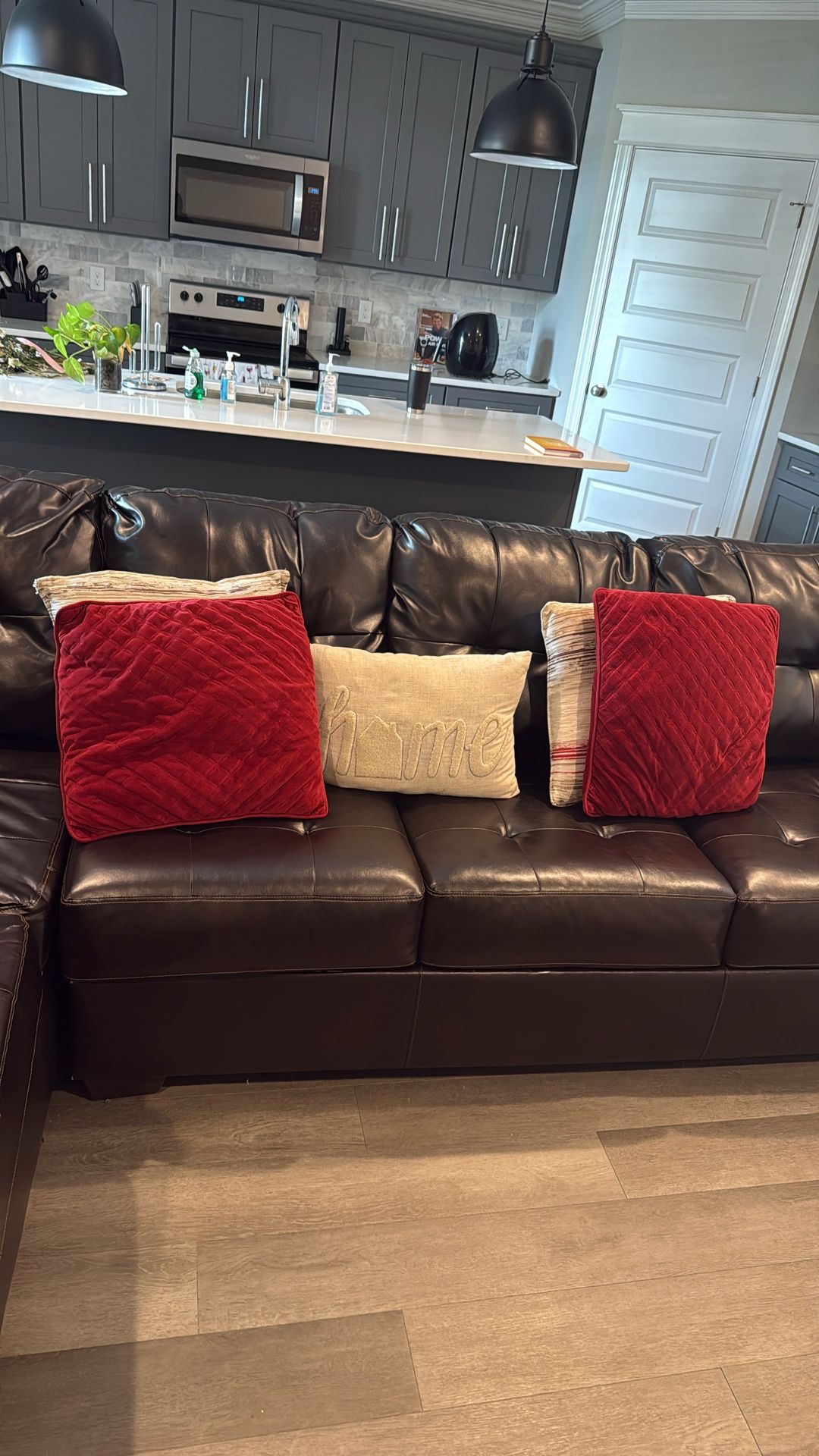 Decorative Patterned pillows Red, Cream, Brown