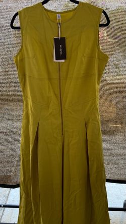 Uooze Sleeveless Midi Dress with Front Zipper