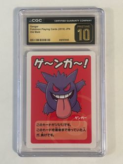 Gengar Pokémon Old Maid Card CGC Pristine 10