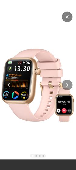 Pink and Gold Fitness Smartwatch