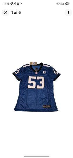 Womens Nike NFL Indianapolis Colts Leonard #53 Blue/White/Black Jersey Size M