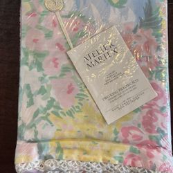 Atelier Martex NWT Pair Of Cotton Percale King Pillow Cases Monet Lilies 