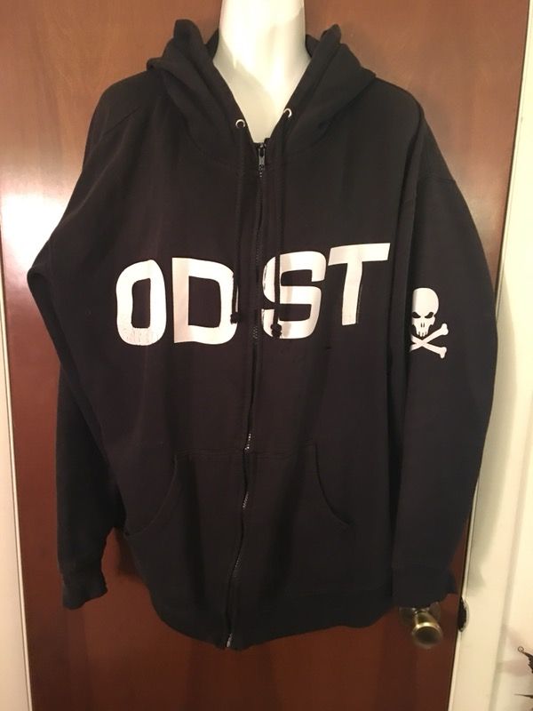 Sz XL HALO Pirate ODST Hoodie Jacket Coat Black