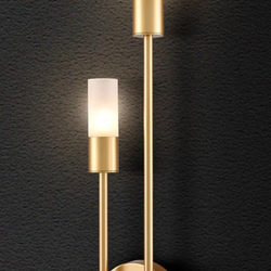 HYDELITE Modern Wall Sconce Gold Wall Light Brass
