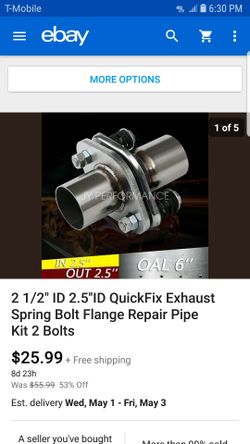 2.5 exhaust flange