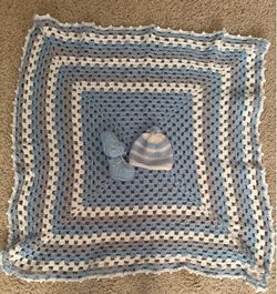 Crochet Grammy Square Blanket