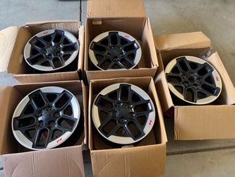 🔥 BRAND NEW 17” FACTORY OEM JEEP WRANGLER RUBICON WHEELS – SET OF 5 🔥