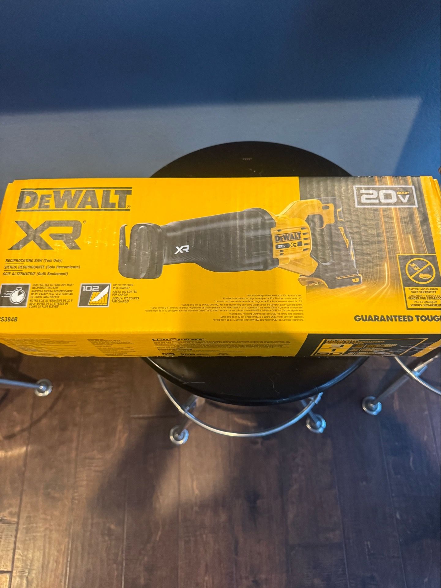 20v XR reciprocating saw dewalt