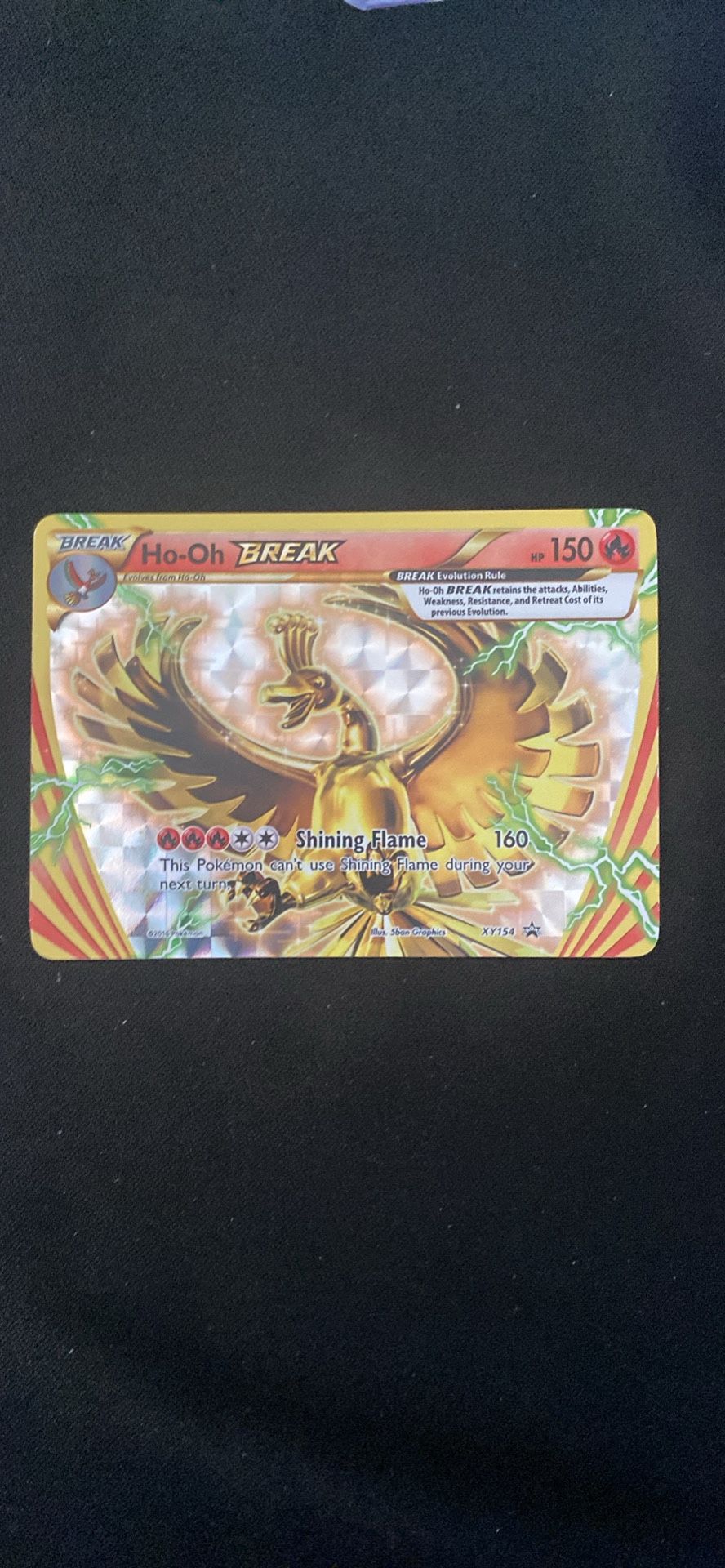Ho-oh break xy154 black star promo nm
