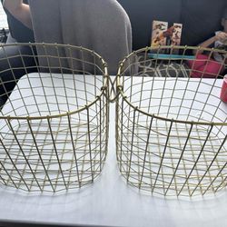 Golden Wire Baskets