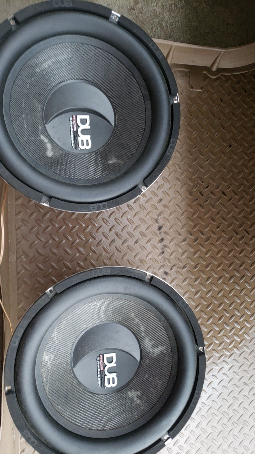 15" DUB Mag Audio subwoofers(Pair) by Audiobahn