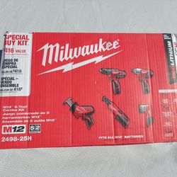 Milwaukee M12 5 Tool Combo Set