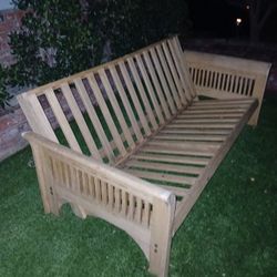 Wooden  Futon Couch/Bed 