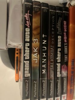 Ps2 including controller 6 games