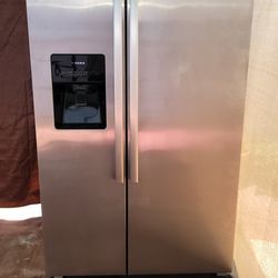 Side-by-side 36-inch Stainless Steel Ge Refrigerator 