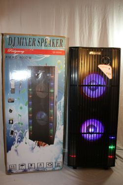 Bluetooth speaker SD card,slot USB port,FM radio,microphone included for karaoke