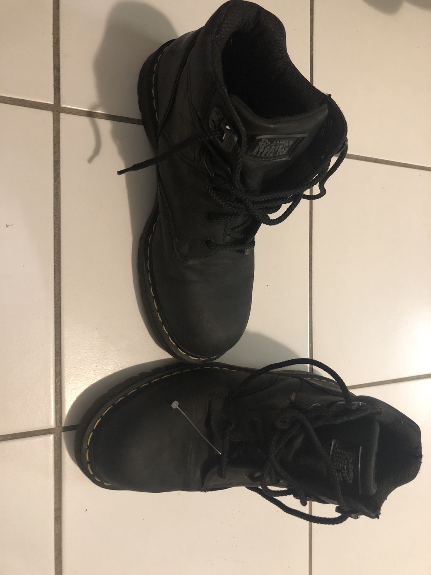 Dr martens boots size 12 steel toes