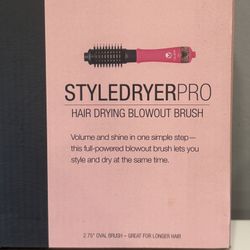 Calista Style Dryer Pro  Hair Drying Blowout Brush (Peach Bloosom)2.75”