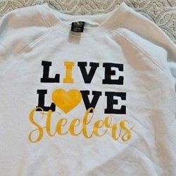 Large Women's Custom STEELERS Sweatshirt 