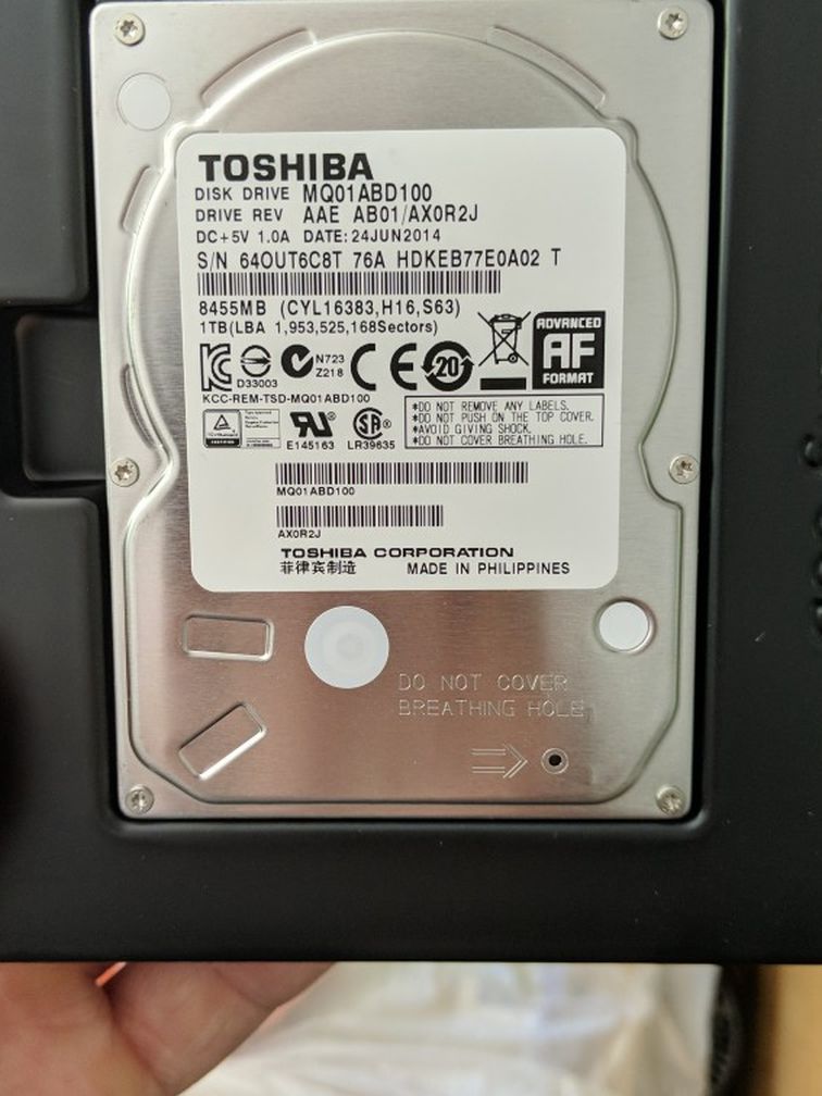 Toshiba MQ01ABD100 Laptop HDD 1TB