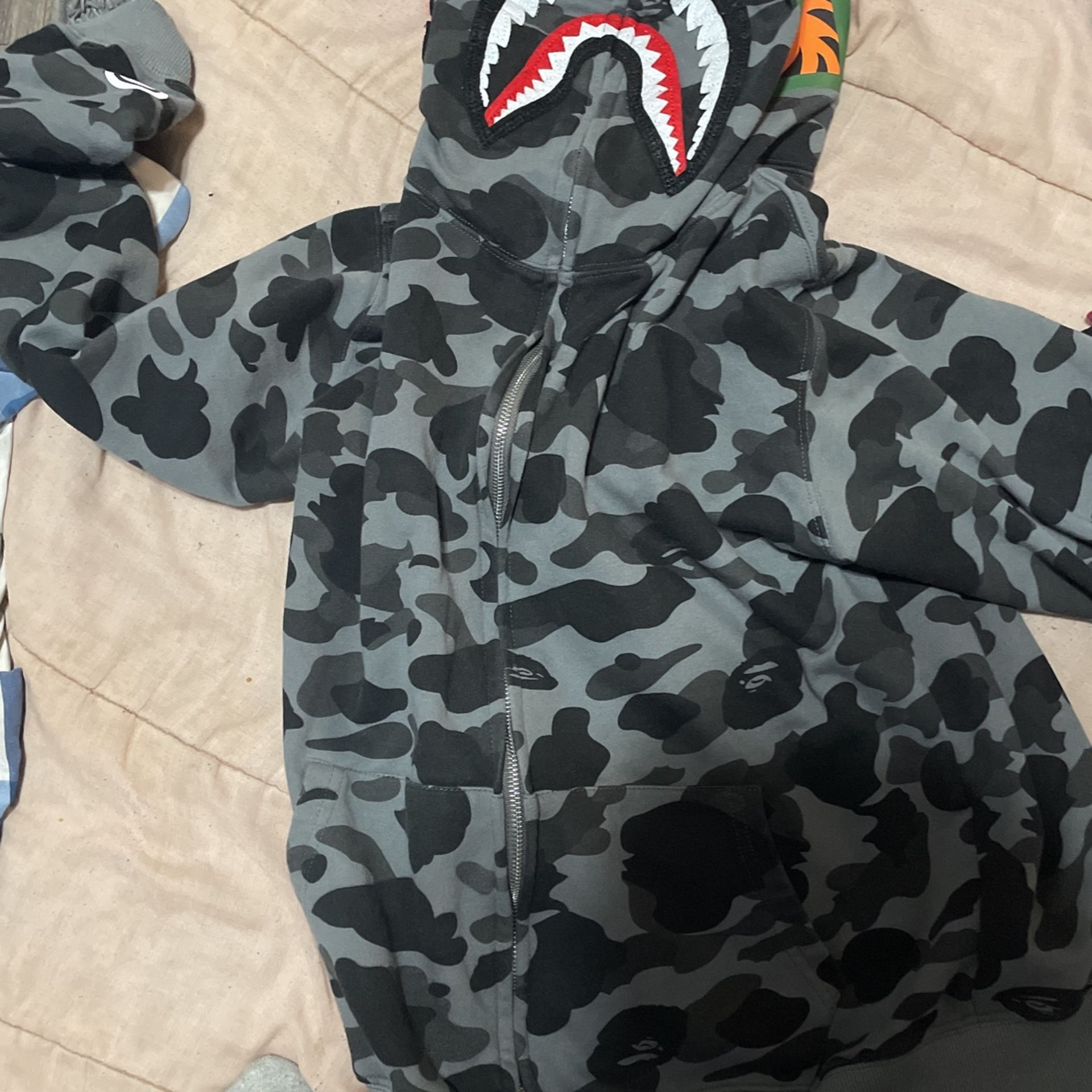 Grey Bape Hoodie Camo