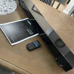 Yamaha YAS-101 slim high-quality surround sound bar from a single unit w/built-in subwoofers