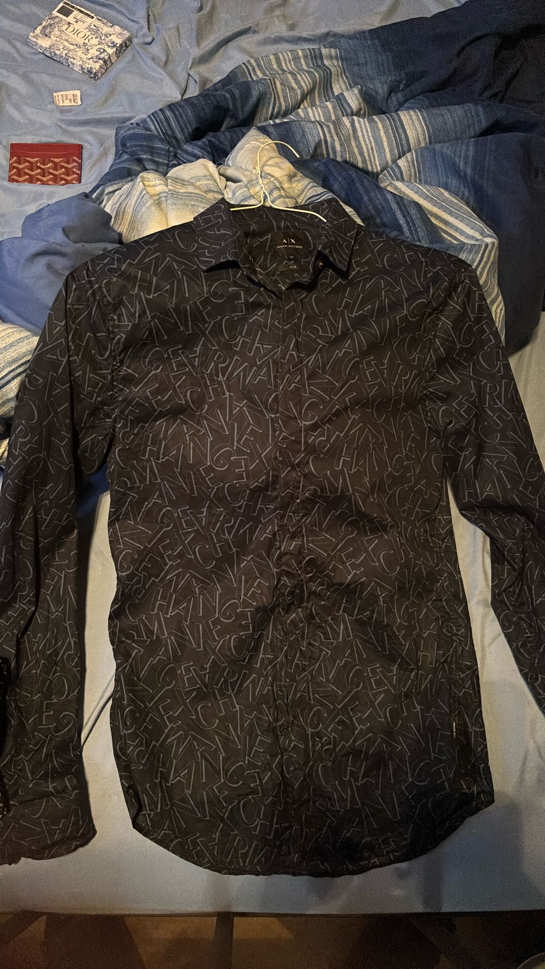 Armani exchange long sleeve button up